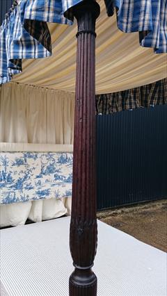 0604201918th Century Four Poster Bed 87H 89L 57W 83L Inside 8.JPG